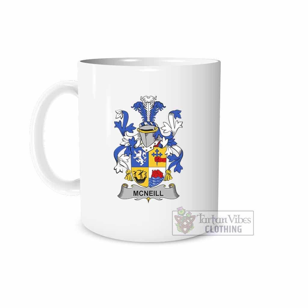 Tartan Vibes Clothing McNeill Irish Clan Coat of Arms Ceramic Mug