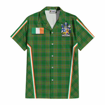 McNeill Irish Clan Coat of Arm Tartan Cotton Hawaiian Shirt Flag Style