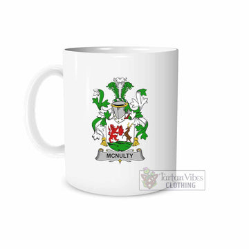 Tartan Vibes Clothing McNulty Irish Clan Coat of Arms Ceramic Mug
