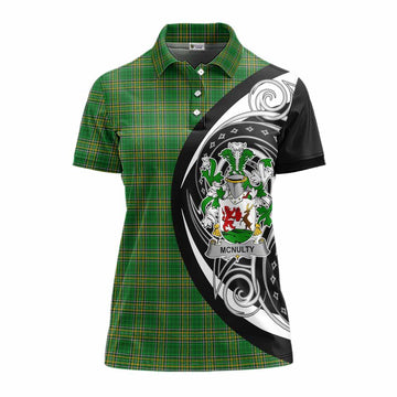 McNulty Irish Clan Women's Polo Shirt Celtic Circle Style Women - Tartan Vibes Clothing