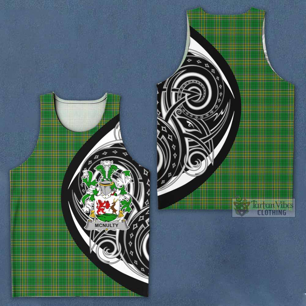 Tartan Vibes Clothing McNulty Irish Clan Men's Tank Top Celtic Circle Style