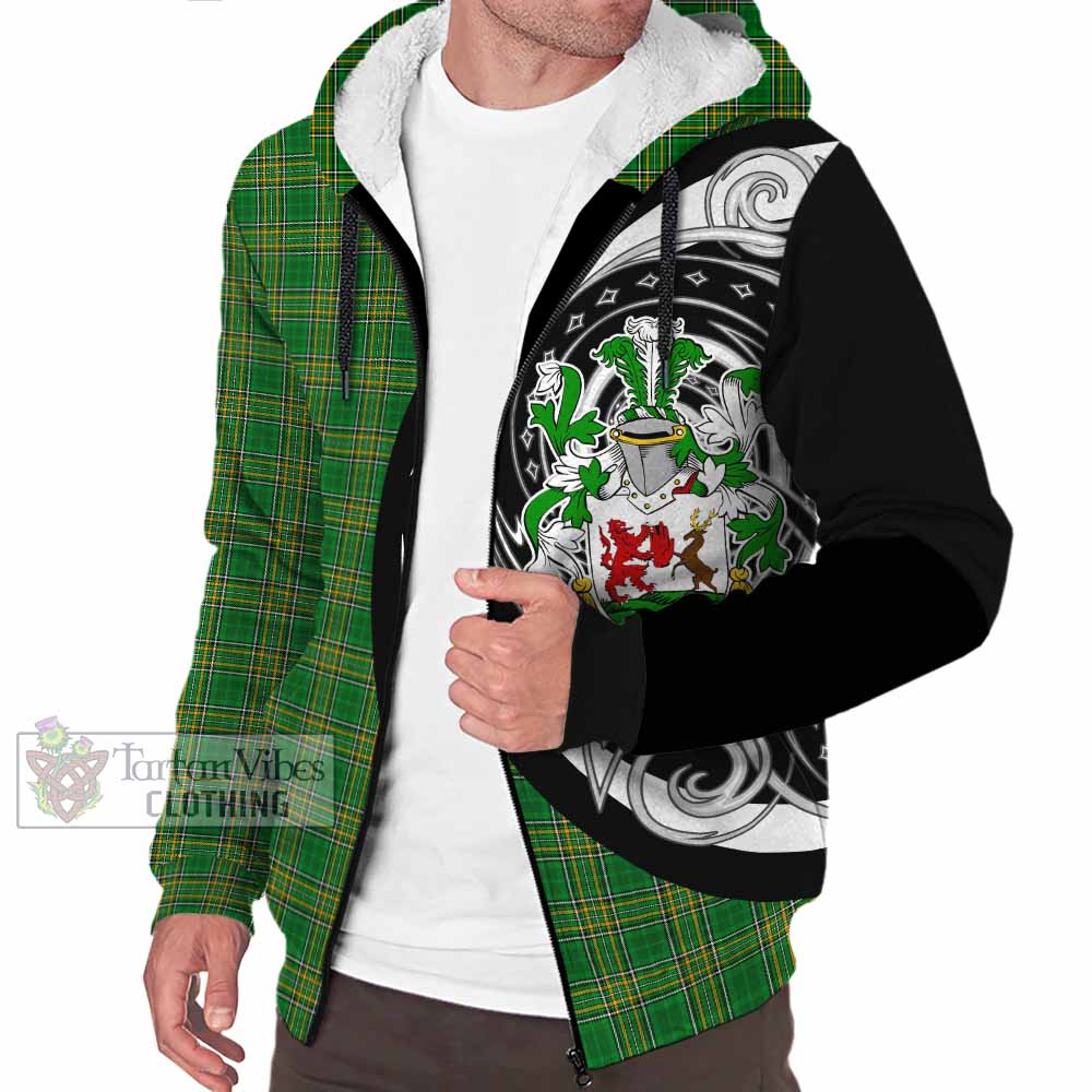 McNulty Irish Clan Sherpa Hoodie Celtic Circle Style - Tartan Vibes Clothing