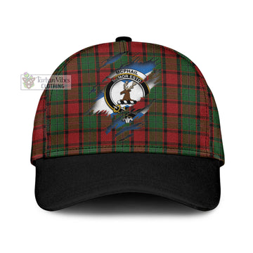 Tartan Vibes Clothing McPhail Tartan Classic Cap with Family Crest In Me Style
