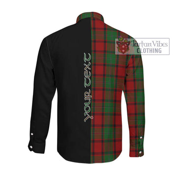 McPhail Tartan Long Sleeve Button Shirt with Family Crest and Half Of Me Style Men's Shirt - Tartanvibesclothing Shop