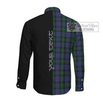 McPhail Hunting Tartan Long Sleeve Button Shirt with Family Crest and Half Of Me Style Men's Shirt - Tartanvibesclothing Shop