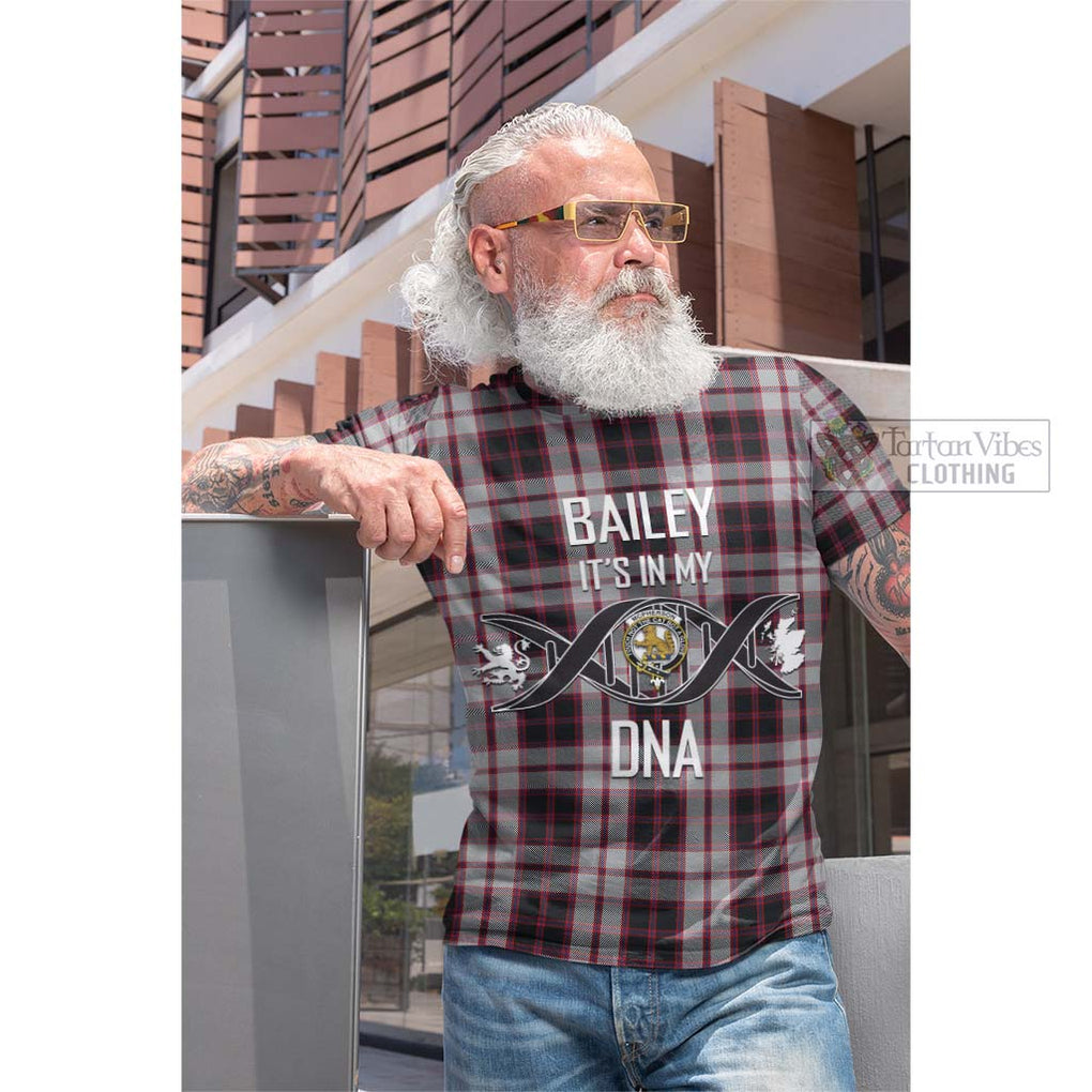 Tartan Vibes Clothing Mcpherson Tartan Cotton T-shirt with Family Crest DNA In Me Style
