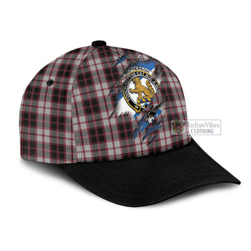 Tartan Vibes Clothing Mcpherson Tartan Classic Cap with Family Crest In Me Style