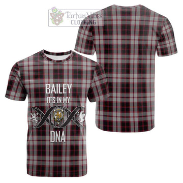 Tartan Vibes Clothing Mcpherson Tartan Cotton T-shirt with Family Crest DNA In Me Style