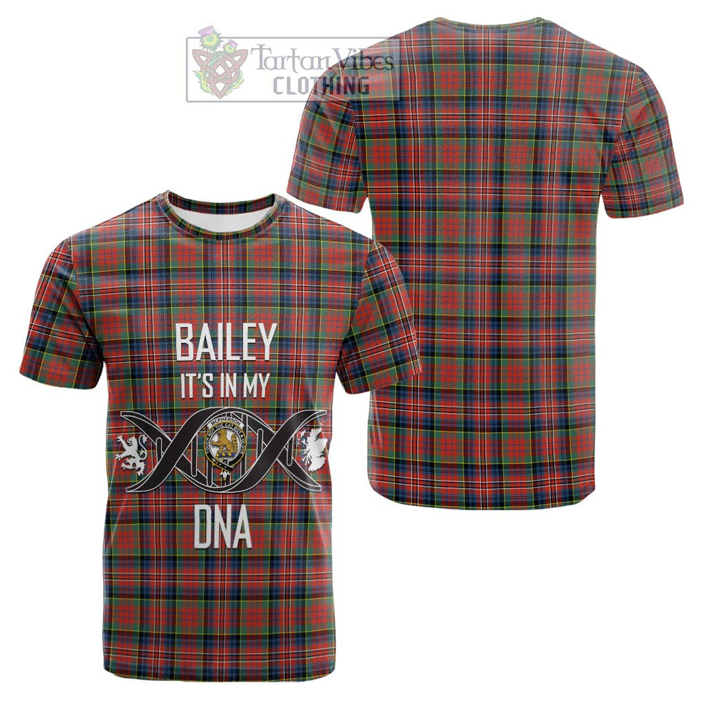 Tartan Vibes Clothing McPherson Ancient Tartan Cotton T-shirt with Family Crest DNA In Me Style