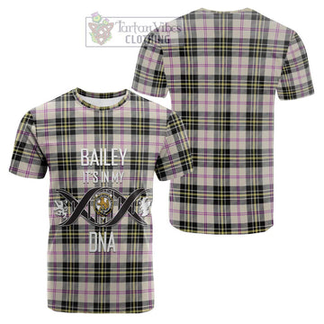 Tartan Vibes Clothing McPherson Dress Ancient Tartan Cotton T-shirt with Family Crest DNA In Me Style