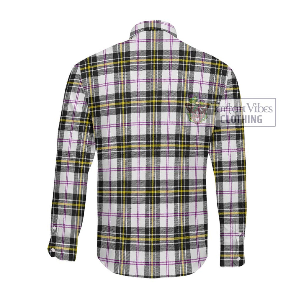 McPherson Dress Modern Tartan Long Sleeve Button Shirt with Family Crest DNA In Me Style - Tartanvibesclothing Shop