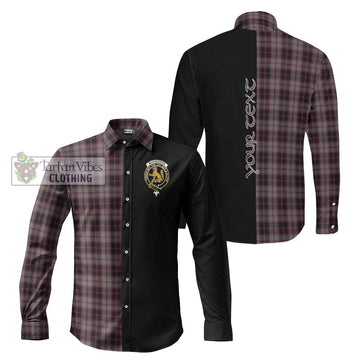 McPherson Hunting Tartan Long Sleeve Button Shirt with Family Crest and Half Of Me Style Men's Shirt S - Tartanvibesclothing Shop