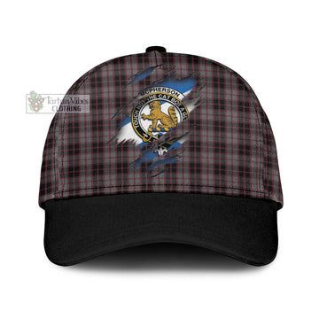 Tartan Vibes Clothing McPherson Hunting Tartan Classic Cap with Family Crest In Me Style