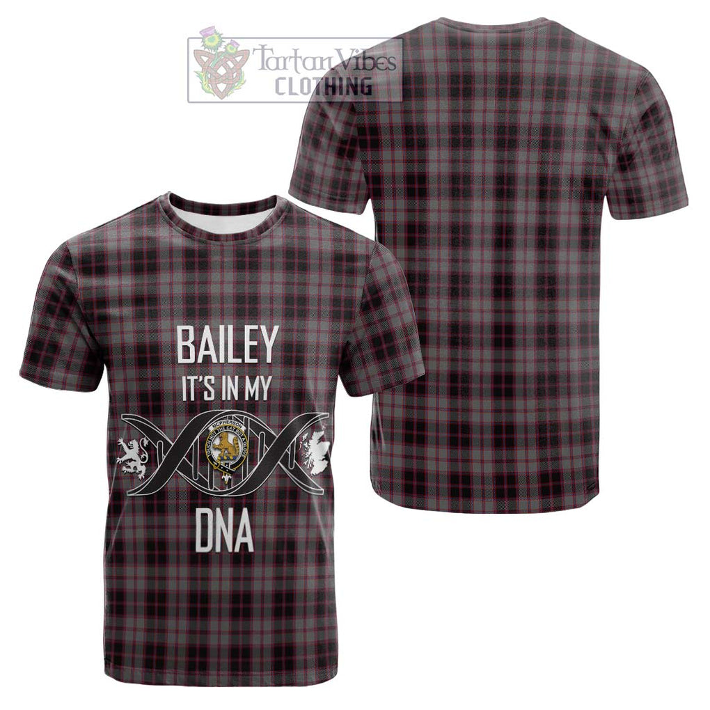 Tartan Vibes Clothing McPherson Hunting Tartan Cotton T-shirt with Family Crest DNA In Me Style