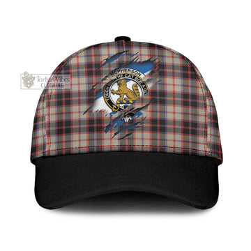 Tartan Vibes Clothing McPherson Hunting Ancient Tartan Classic Cap with Family Crest In Me Style