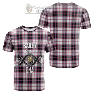Tartan Vibes Clothing McPherson Hunting Modern Tartan Cotton T-shirt with Family Crest DNA In Me Style