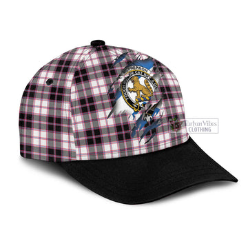 Tartan Vibes Clothing McPherson Hunting Modern Tartan Classic Cap with Family Crest In Me Style