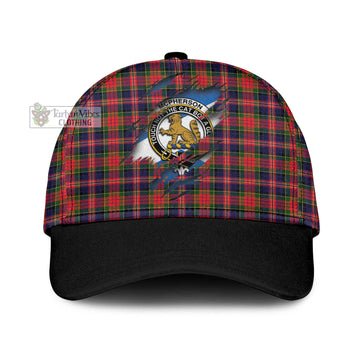 Tartan Vibes Clothing McPherson Modern Tartan Classic Cap with Family Crest In Me Style