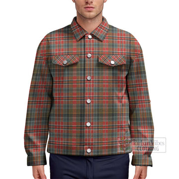 McPherson Weathered Tartan Unisex Lapel Cotton Jacket Unisex - Tartan Vibes Clothing