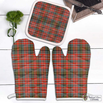 McPherson Weathered Tartan Combo Oven Mitt & Pot-Holder Combo 2 Oven Mitt & 1 Pot-Holder Black - Tartan Vibes Clothing