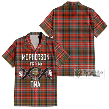 McPherson Weathered Tartan Hawaiian Shirt with Family Crest DNA In Me Style Kid - Tartan Vibes Clothing