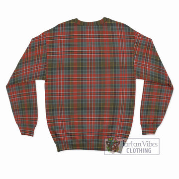McPherson Weathered Tartan Sweatshirt with Family Crest DNA In Me Style - Tartan Vibes Clothing