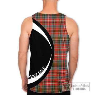 McPherson Weathered Tartan Men's Tank Top with Family Crest Circle Style - Tartan Vibes Clothing