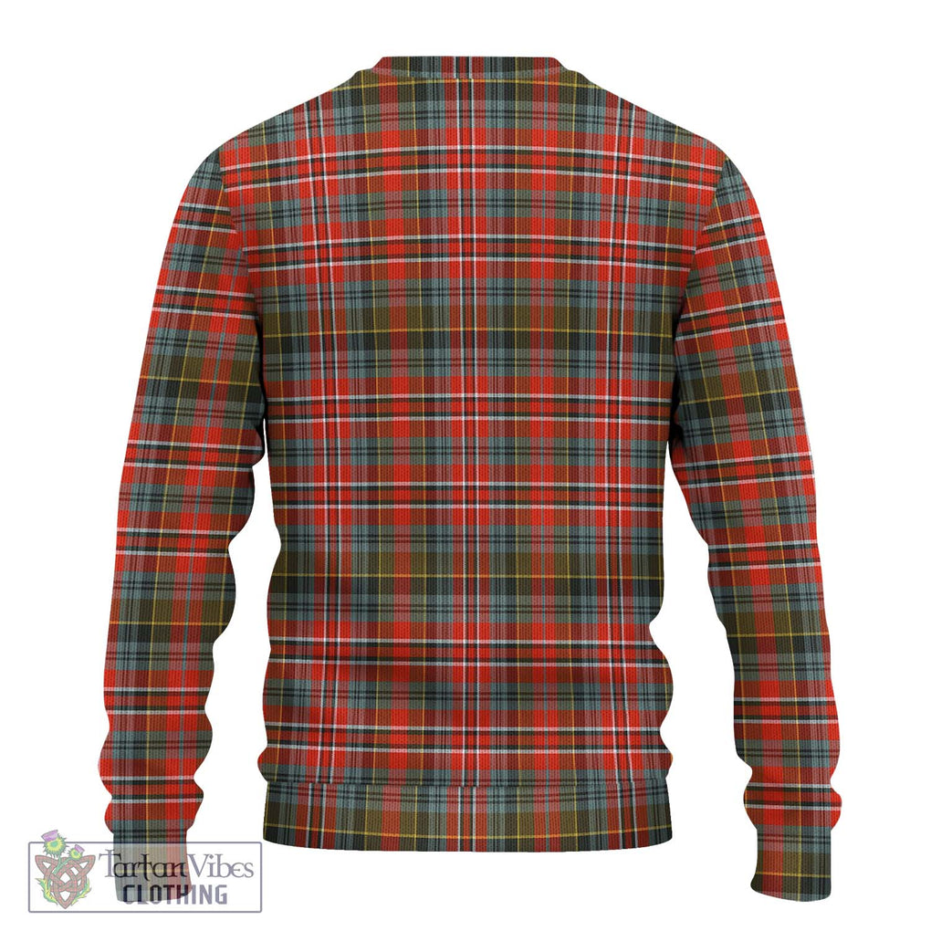 McPherson Weathered Tartan Ugly Sweater with Family Crest DNA In Me Style - Tartan Vibes Clothing