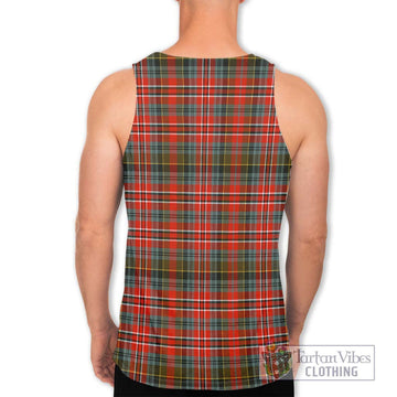 McPherson Weathered Tartan Men's Tank Top with Family Crest DNA In Me Style - Tartan Vibes Clothing