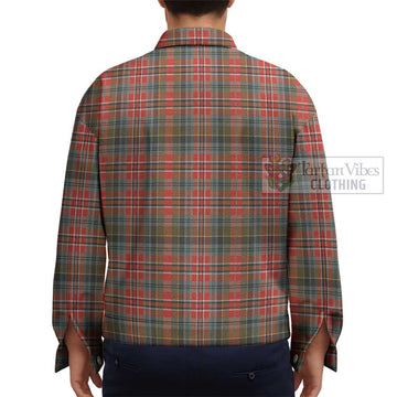 McPherson Weathered Tartan Unisex Lapel Cotton Jacket - Tartan Vibes Clothing