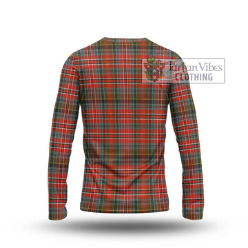 McPherson Weathered Tartan Long Sleeve T-Shirt with Family Crest DNA In Me Style - Tartan Vibes Clothing