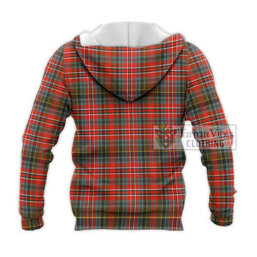 McPherson Weathered Tartan Knitted Hoodie with Family Crest DNA In Me Style - Tartan Vibes Clothing