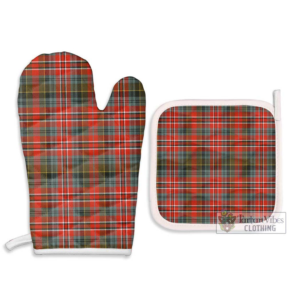 McPherson Weathered Tartan Combo Oven Mitt & Pot-Holder - Tartan Vibes Clothing