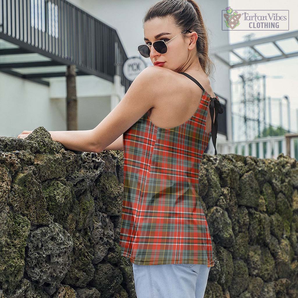 McPherson Weathered Tartan Loose Halter Neck Camisole - Tartan Vibes Clothing