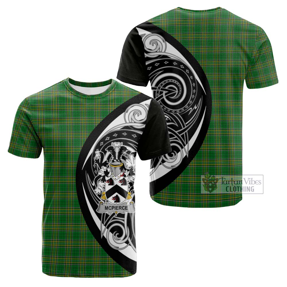 McPierce Irish Clan Cotton T-shirt Celtic Circle Style - Tartan Vibes Clothing