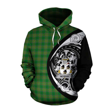 Tartan Vibes Clothing McQuay Irish Clan Cotton Hoodie Celtic Circle Style
