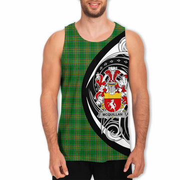 Tartan Vibes Clothing McQuillan Irish Clan Men's Tank Top Celtic Circle Style