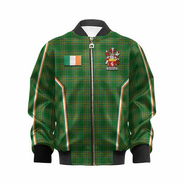 McQuillan Irish Clan Coat of Arm Tartan Kid Bomber Jacket Flag Style