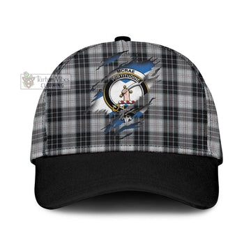 Tartan Vibes Clothing McRae Dress Tartan Classic Cap with Family Crest In Me Style