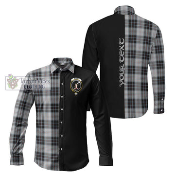 McRae Dress Tartan Long Sleeve Button Shirt with Family Crest and Half Of Me Style Men's Shirt S - Tartanvibesclothing Shop
