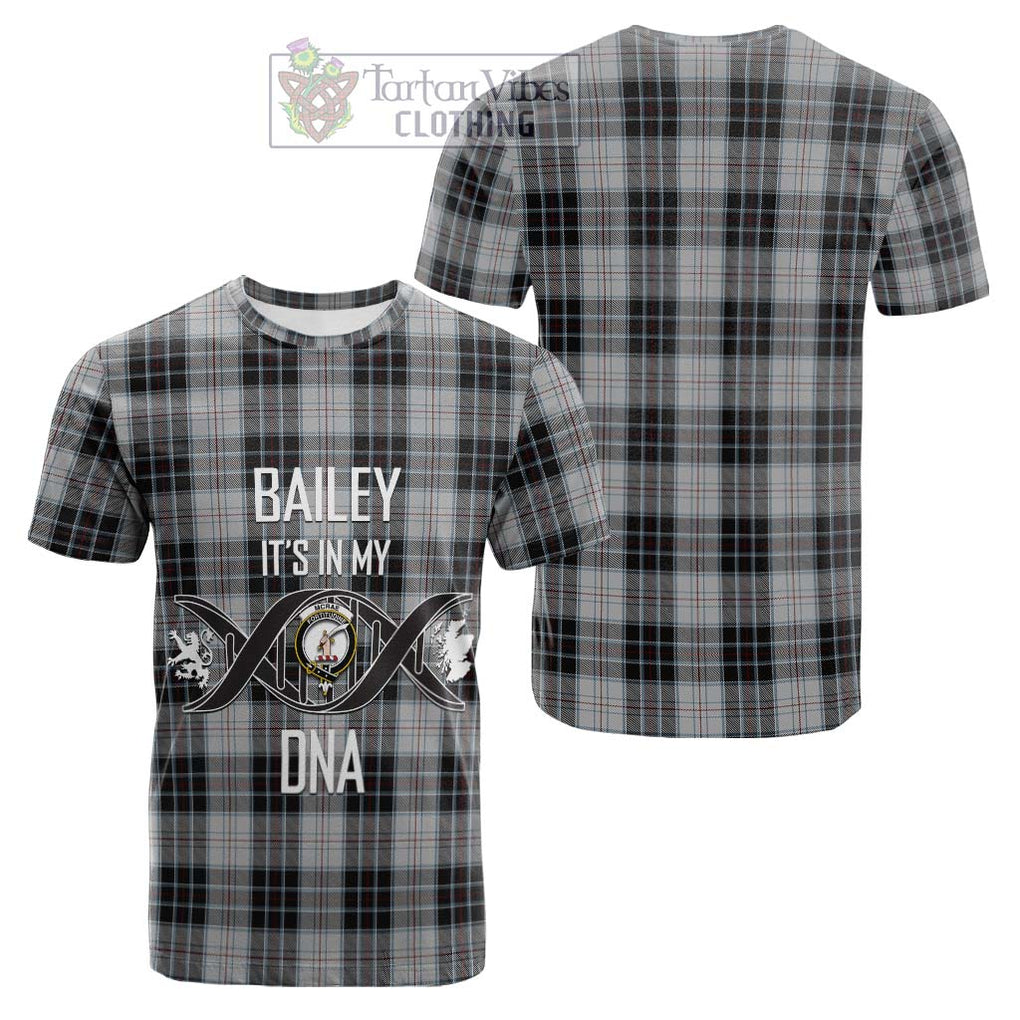 Tartan Vibes Clothing McRae Dress Tartan Cotton T-shirt with Family Crest DNA In Me Style