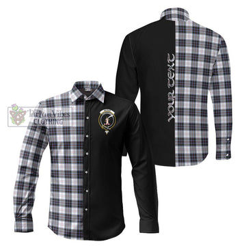 McRae Dress Modern Tartan Long Sleeve Button Shirt with Family Crest and Half Of Me Style Men's Shirt S - Tartanvibesclothing Shop