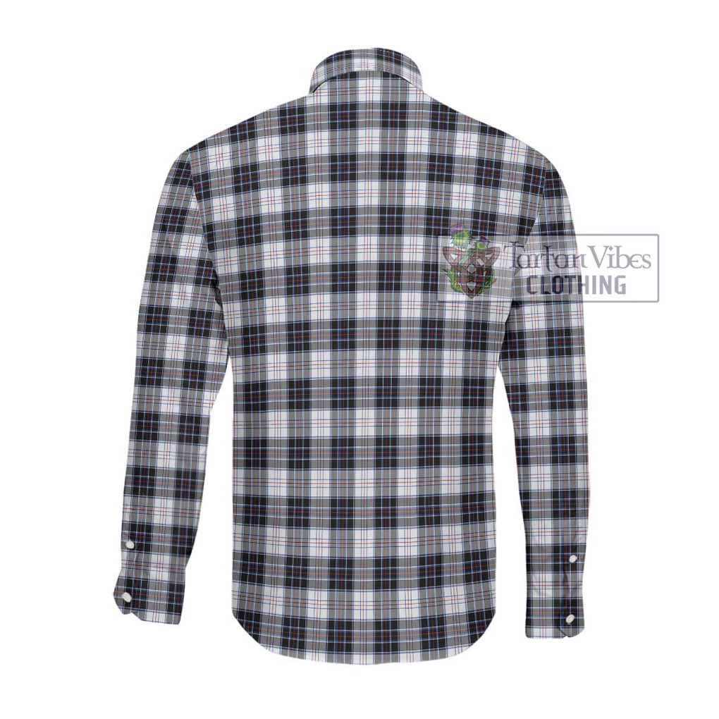 McRae Dress Modern Tartan Long Sleeve Button Shirt with Family Crest DNA In Me Style - Tartanvibesclothing Shop