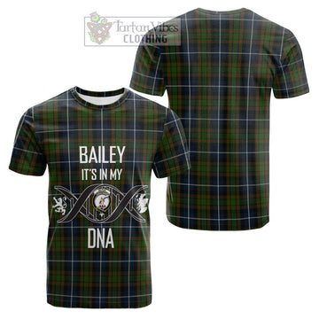 Tartan Vibes Clothing McRae Hunting Tartan Cotton T-shirt with Family Crest DNA In Me Style