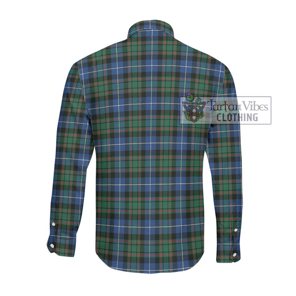 McRae Hunting Ancient Tartan Long Sleeve Button Shirt with Family Crest DNA In Me Style - Tartanvibesclothing Shop