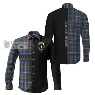 McRae Hunting Modern Tartan Long Sleeve Button Shirt with Family Crest and Half Of Me Style Men's Shirt S - Tartanvibesclothing Shop