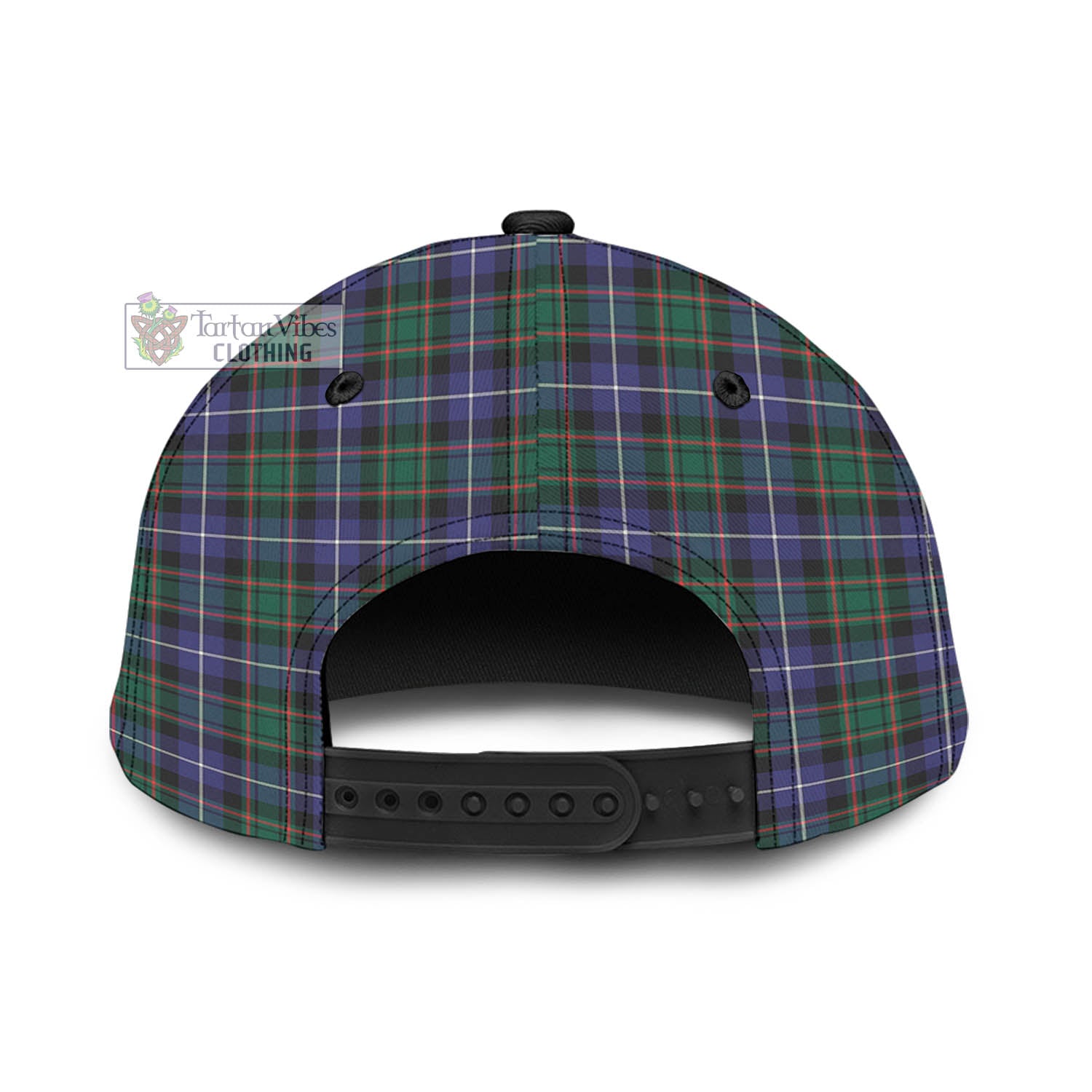 Tartan Vibes Clothing McRae Hunting Modern Tartan Classic Cap with Family Crest In Me Style