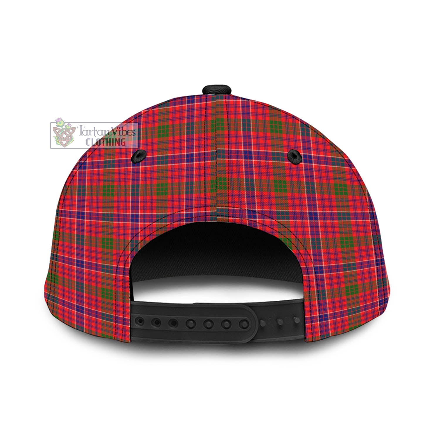 Tartan Vibes Clothing McRae Modern Tartan Classic Cap with Family Crest In Me Style