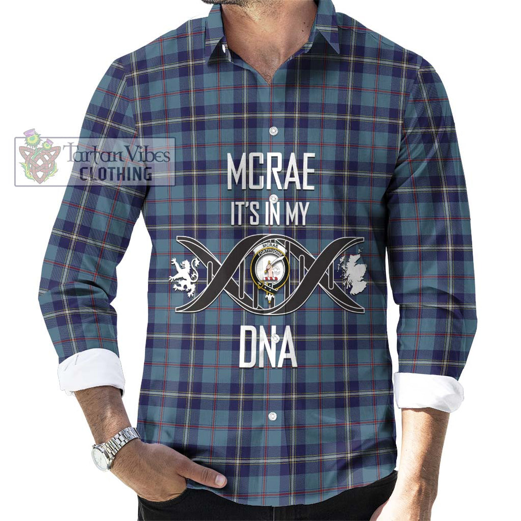 McRae of America Tartan Long Sleeve Button Shirt with Family Crest DNA In Me Style Men's Shirt S - Tartanvibesclothing Shop