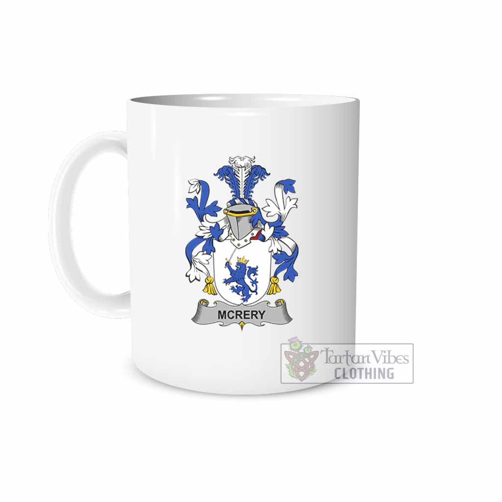 McRery Irish Clan Coat of Arms Ceramic Mug White - 2D-tartanvibesclothing